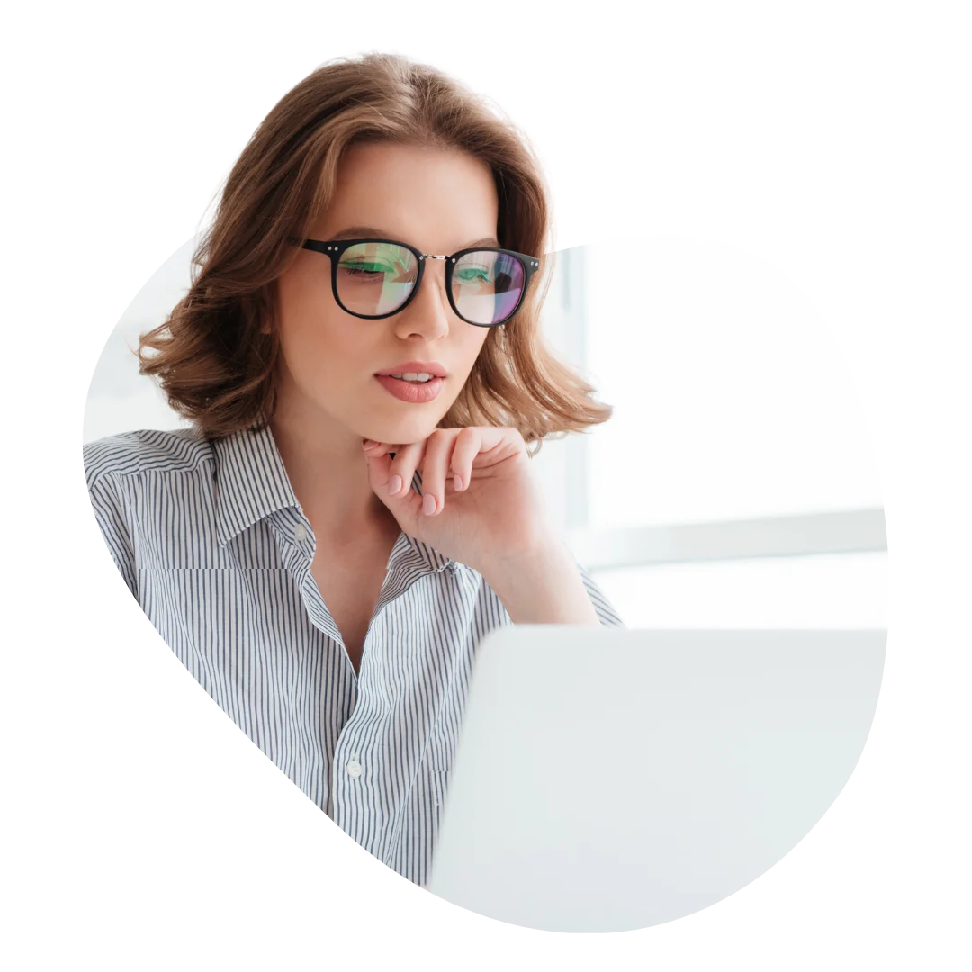Professional reviewing guest data insights on For-Sight platform