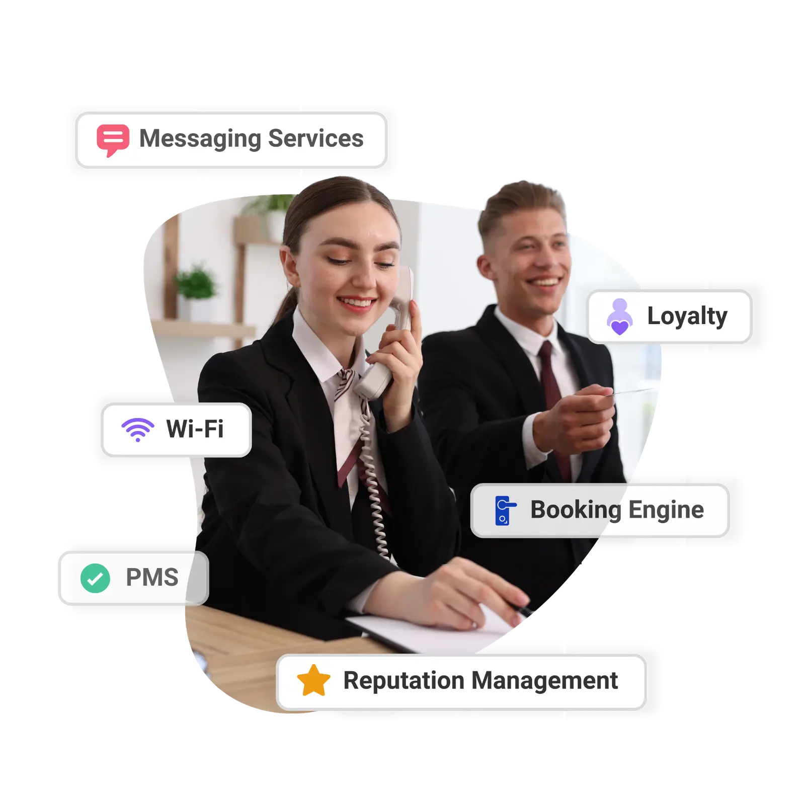 Business professionals meeting to discuss disconnected data systems