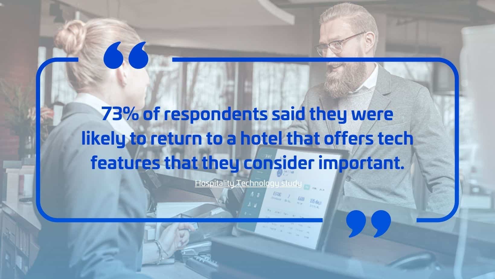 a quote aout hotel visitor data. 2024 Hotel trend