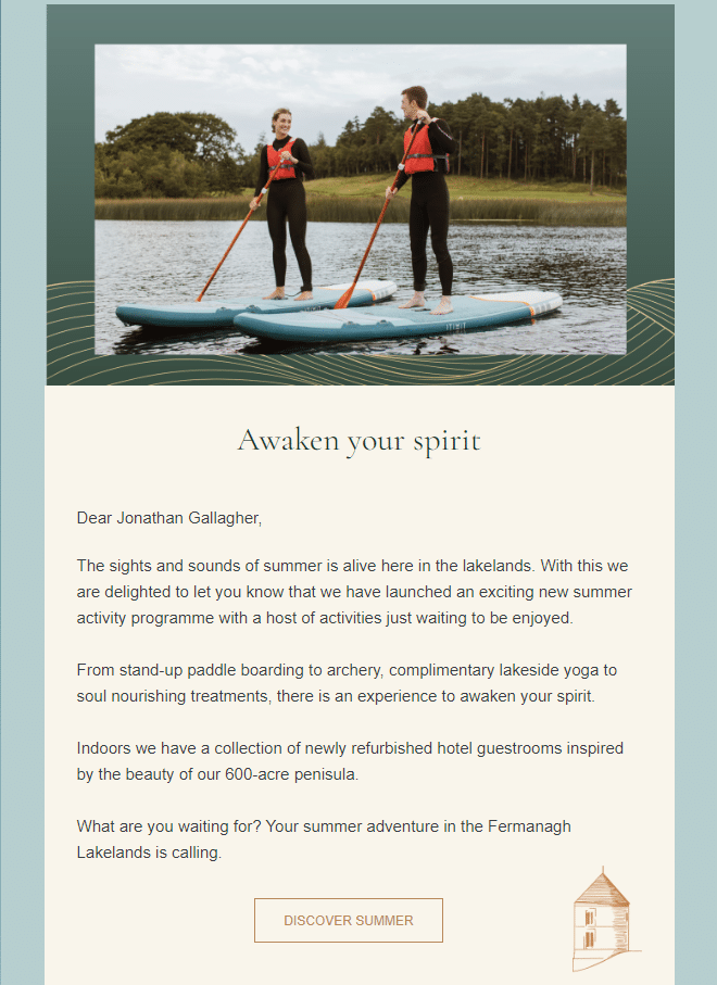 Lough Erne Resort email exaple