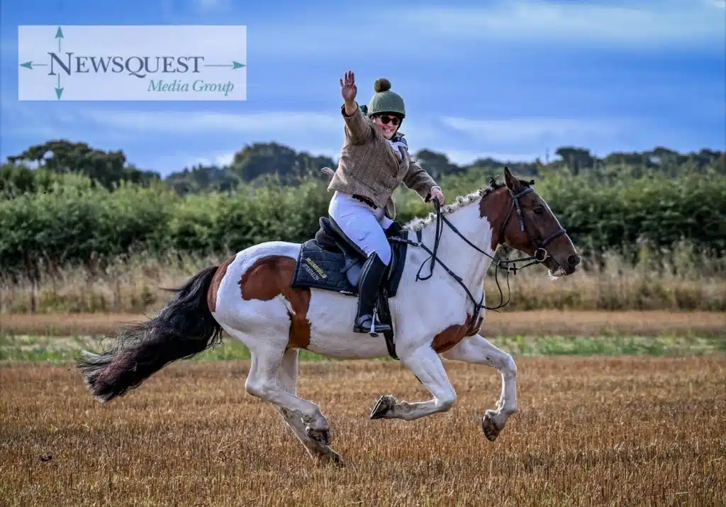 For-Sight customer success manager, Josephine Harrold with horse Kasier riding