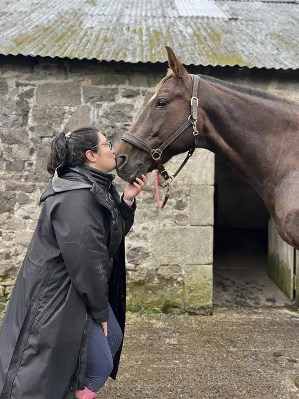 Josephine Harrold with horse Kasier